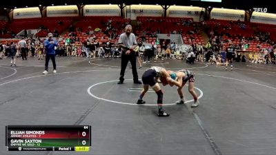 64 lbs Round 3 (8 Team) - Elijah Simonds, Armory Athletics vs Gavin Saxton, Empyre WC Gold