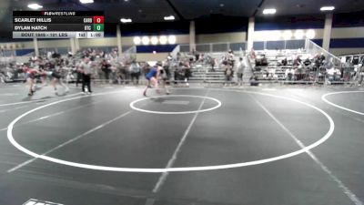 101 lbs Round Of 32 - Scarlet Hillis, Cardinal WC vs Dylan Hatch, DTC Wrestling