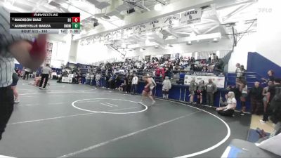 190 lbs Quarterfinal - Aubreyelle Baeza, San Dimas vs Madison Diaz, San Clemente