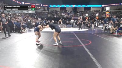 135 lbs Consi Of 8 #2 - Sophia Cardenas, Eleanor Roosevelt (SS) vs Sarai Cortez, Gilroy (CC)