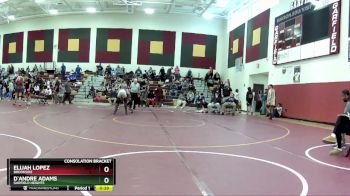 138 lbs Consolation Bracket - D`Andre Adams, Garfield Heights vs Elijah Lopez, Brookside