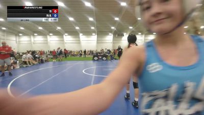 90 lbs Ava Delgado, Texas vs Aubrey Kokinda, Pennsylvania Blue