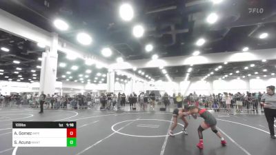 109 lbs Quarterfinal - Ashley Gomez, Imperial Tigers vs Saluna Acuna, Mantanona TC