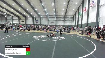 116 lbs 3rd Place - Mercer Hamilton, Mat Demon WC vs Andres Vargas Garcia, Lake Stevens WC