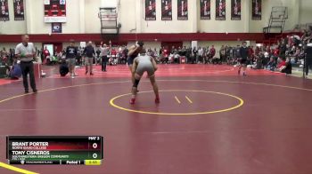 141 lbs Quarterfinal - Brant Porter, North Idaho College vs Tony Cisneros, Southwestern Oregon Community College