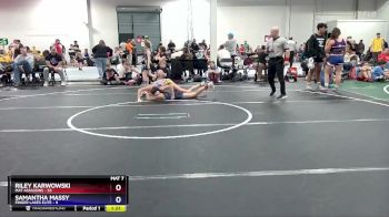 92 lbs Round 4 (6 Team) - Riley Karwowski, Mat Assassins vs Samantha Massy, Finger Lakes Elite