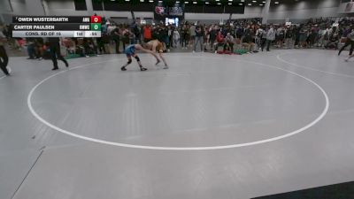 110 lbs Cons. Rd Of 16 - Carter Paulsen, Open Mats Wrestling Club vs Owen Wusterbarth, Askren Wrestling Academy