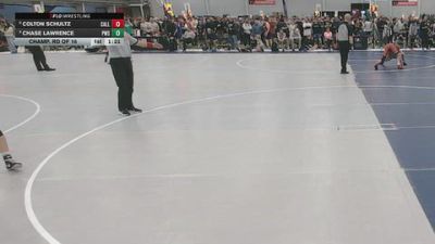 120 lbs Champ. Rd Of 16 - Chase Lawrence, Pinnacle Wrestling School vs Colton Schultz, Callan