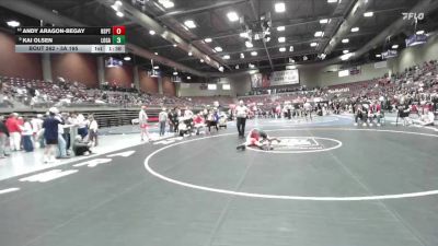 3A 165 lbs Cons. Round 2 - Andy Aragon-Begay, North Sanpete vs Kai Olsen, Logan