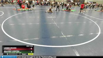 120 lbs Cons. Round 2 - Jaxsen Draves, GI Grapplers vs Brayden Luinstra, Augusta High School Wrestling