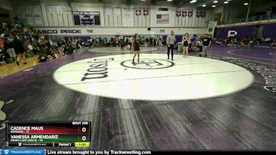 145 lbs Cons. Round 4 - Vanessa Armendariz, Moses Lake (Girls) vs Cadence Maus, Kamiakin