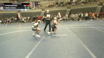 107 Championship Bracket Cons. Round 2 - Kyper Derosier, Brainerd vs Henry Kopacz, Mounds View