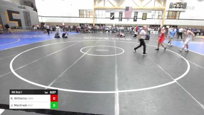 165D lbs Rr Rnd 1 - Kaleb Williams, Cornell vs Joe Manfredi, Arizona State