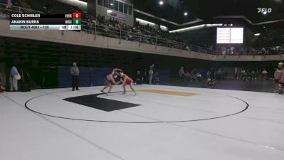 135 lbs Semifinal - Cole Schisler, York Springs vs Anakin Burks, Winchester