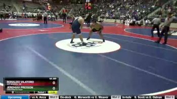 5A 285 lbs Cons. Round 1 - Jeremiah Presson, Greenwood High vs Ronaldo Vilatoro, Hot Springs, AR