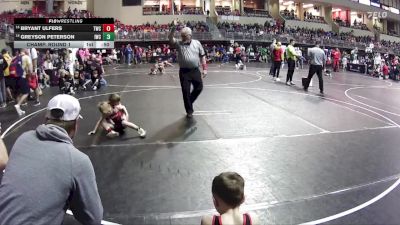 50 lbs Champ. Round 1 - Bryant Ulfers, Trojan Wrestling Club vs Greyson Peterson, Impact Wrestling Club