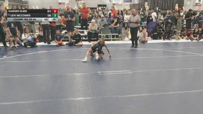 67 lbs Champ. Rd Of 64 - Xander Elms, Wichita Training Center vs Levi McCombs, Sebolt Wrestling Academy