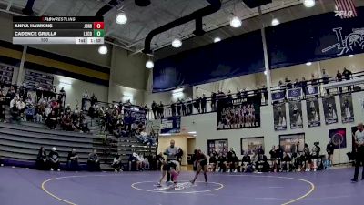 100 lbs Placement Matches (8 Team) - Cadence Grulla, Lumpkin Co. vs Aniya Hawkins, Jordan