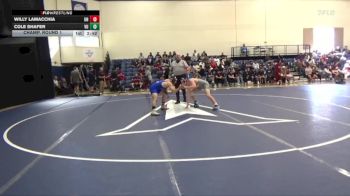 165 lbs Champ. Round 1 - Willy Lamacchia, Unattached vs Cole Shafer, Vanguard