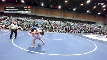 126 lbs Quarterfinal - Kruz Gomez, Lowry vs Jaxson Freeman, Caldwell