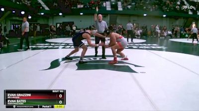 197 lbs Quarterfinal - Evan Bates, Northwestern vs Evan Grazzini, Bellarmine