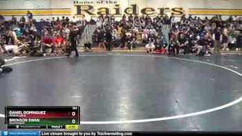 182 lbs Cons. Round 1 - Daniel Dominguez, Mission Viejo vs Bronson Swan, Palm Desert