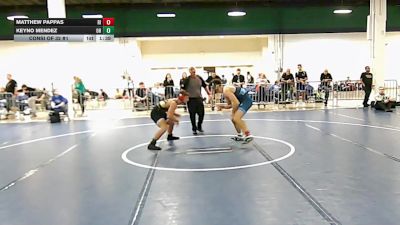 165 lbs Consi Of 32 #1 - Matthew Pappas, RI vs Keyno Mendez, OH