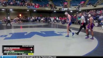 157 lbs 5th Place Match - Jaylen York, University Of The Ozarks (Arkansas) vs Bryce McDonough, Luther College