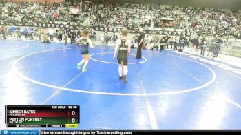 80-88 lbs Semifinal - Peyton Portrey, Big Cat WC vs Kimber Bates, Potlatch WC