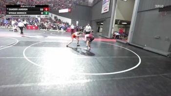 145 lbs Champ. Round 2 - Ethan Derrick, New Richmond vs Zander Jandrin, Sturgeon Bay