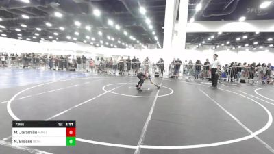 73 lbs Round Of 16 - Max Jaramillo, Manu WC vs Nathan Bresee, Dethrone WC
