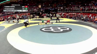 D3-120 lbs Quarterfinal - Tyler Barnes, Delta vs Corbin Kimmel, Wayne Trace