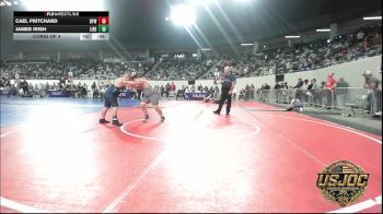 Consi Of 4 - Cael Pritchard, Bristow Elementary Wrestling Club vs James Irish, Liberty Warrior Wrestling Club