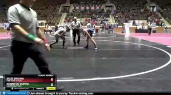 170 lbs Champ. Round 1 - Kennyen Dumas, Brewbaker Tech vs Jack Brown, Pike Road School