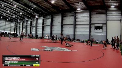 127 lbs Cons. Semi - Anne Schulz, Athena vs Hope Senteney, Contenders Wrestling Academy