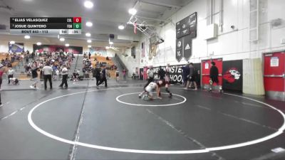 113 lbs Cons. Semi - Josue Quintero, Fontana vs Elias Velasquez, Colton