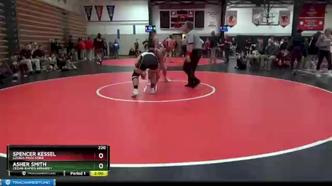 220 lbs Quarterfinal - Spencer Kessel, Louisa-Muscatine vs Asher Smith ...