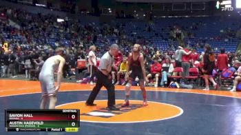 106 lbs Semis & 1st Wrestleback (8 Team) - Savion Hall, Roxana vs Austin Hagevold, Woodstock (Marian)