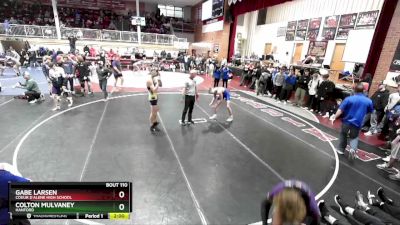 160 lbs Champ. Round 1 - Colton Mulvaney, Hanford vs Gabe Larsen, Coeur D`Alene High School