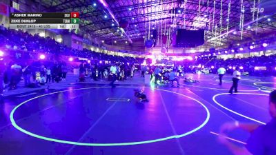 43 lbs Round Of 16 - Asher Marino, Silvaback Training Center vs Zeke Dunlop, Team Tulsa WC