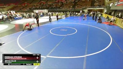 110 lbs Champ. Round 1 - Morgan Stevens, Redding Amateur Wrestling Club vs Bryce Ellis, California