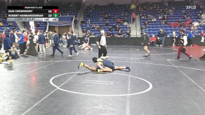 132 lbs Consi Of 32 #1 - Zain Chowdhury, Foxborough vs Robert Hambardzumian, Xaverian