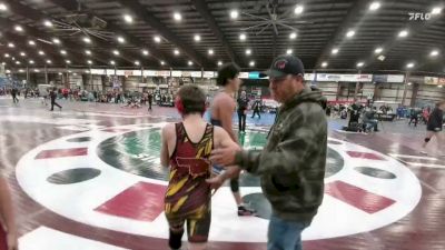 98 lbs Round 5 - Collin Thompson, Riverton USA Wrestling vs Ty Volk, Devils Lake