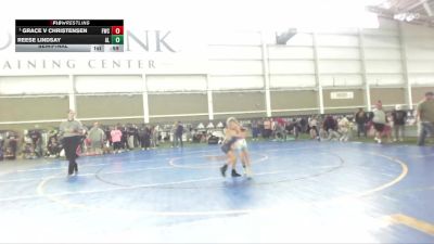 55 lbs Semifinal - Grace V Christensen, Falcon Wrestling Club vs Reese Lindsay, Altamont Longhorns