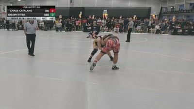 190 lbs Cons. Quarters - Chase Catalano, Silverback Wrestling Club vs Joseph Fitak, Mat Rats