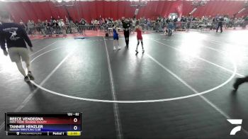 82 lbs Quarterfinal - Reece Vendegna, First There Training Facility vs Tanner Henzler, Hudson Wrestling Club