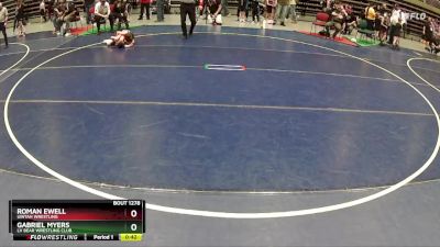 56 lbs Cons. Round 4 - Roman Ewell, Uintah Wrestling vs Gabriel Myers, LV Bear Wrestling Club