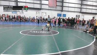60 lbs Semis (4 Team) - Luke Worall, GREAT BRIDGE WRESTLING CLUB vs Brody Bauer, STAUNTON REAPER