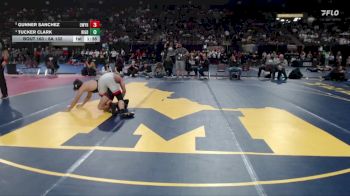 6A 132 lbs Quarterfinal - Gunner Sanchez, Owyhee vs Tucker Clark, Rigby