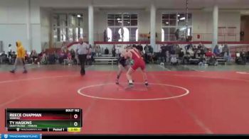 125 lbs Cons. Round 2 - Reece Chapman, Wabash vs Ty Haskins, Unattached - Marian